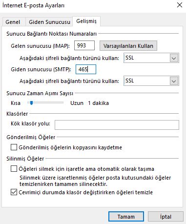 imap gelişmiş